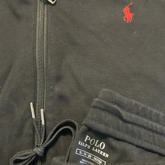 Polo Ralph Lauren Zip-Up Sweatsuit Black size XL great condition - Picture 2 of 3